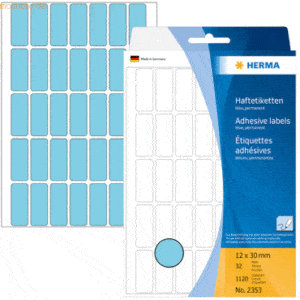 HERMA Vielzweck-Etiketten 12x30mm blau VE=1120 Stück