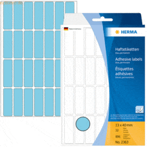 HERMA Vielzweck-Etiketten 13x40mm blau VE=896 Stück