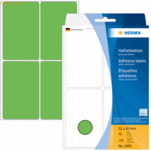 HERMA Vielzweck-Etiketten 52x82mm grün VE=128 Stück