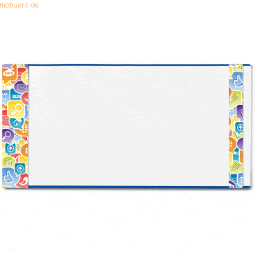 5 x Herma Buchschoner Hermäx 265x540mm Social Icons