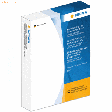 HERMA Haftetiketten für Druckmaschinen DP1 20x75mm weiß VE=2500 Stück