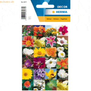 10 x HERMA Sticker Decor Blumenreich VE=3 Blatt