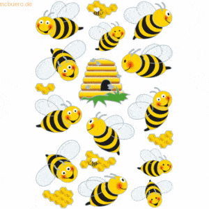 10 x HERMA Sticker Magic Bienen 3D Flügel VE=1 Blatt