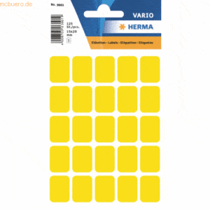 10 x HERMA Vielzweck-Etiketten 15x20mm gelb VE=125 Stück