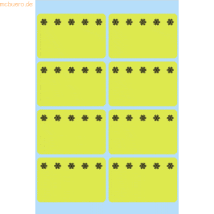 10 x HERMA Tiefkühletiketten 26x40mm gelb Eiskristalle VE=48 Stück