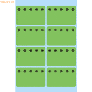 10 x HERMA Tiefkühletiketten 26x40mm grün Eiskristalle VE=48 Stück