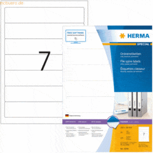 HERMA Ordneretiketten weiß 192x38mm Special A4 VE=700 Stück