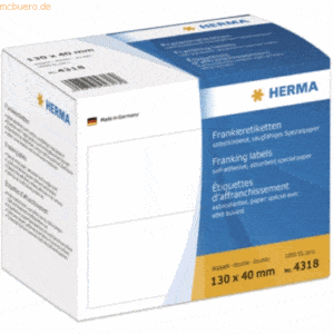 HERMA Frankier-Etiketten 130x40mm doppelt VE=1000 Stück