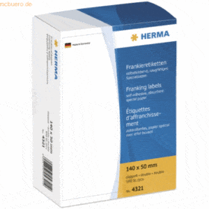 HERMA Frankier-Etiketten 140x50mm doppelt VE=500 Stück