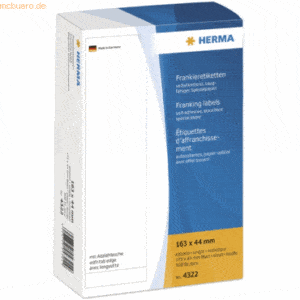 HERMA Frankier-Etiketten 163x44mm einzeln mit Abziehlasche VE=500 Stüc