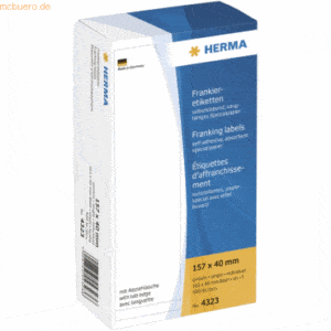 HERMA Frankier-Etiketten 157x40mm einzeln mit Abziehlasche VE=500 Stüc