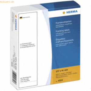 HERMA Frankier-Etiketten 165x41mm einzeln mit Abziehlasche VE=540 Stüc