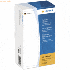 HERMA Frankier-Etiketten 163x45mm doppelt VE=500 Stück