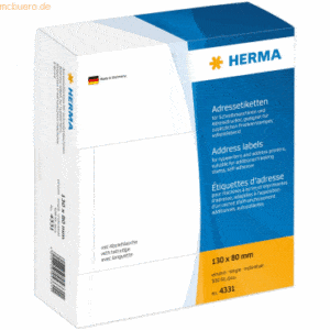 HERMA Adress-Etiketten 130x80mm einzeln VE=500 Stück