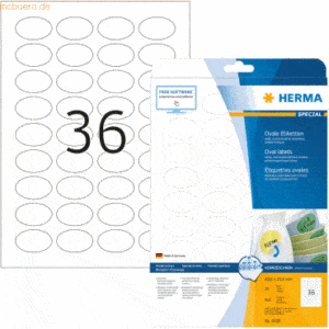 HERMA Etiketten weiß Movables/ablösbar 40