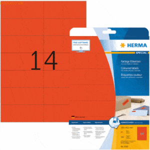 HERMA Etiketten rot 105x42