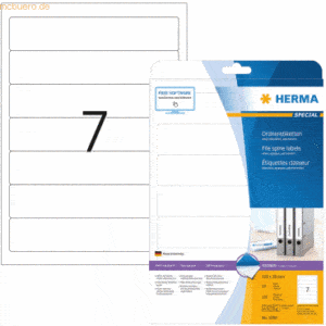 HERMA Ordneretiketten weiß 192x38mm Special A4 VE=175 Stück