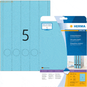 HERMA Ordneretiketten blau 38x297mm Special A4 VE=100 Stück