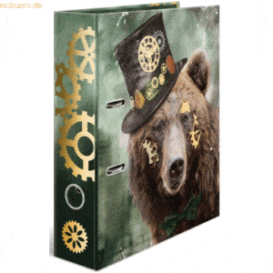 HERMA Motivordner A4 70mm Steampunk Bear