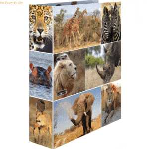 HERMA Motivordner A4 70mm Afrika Tiere
