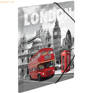 3 x HERMA Sammelmappe A4 PP 'London'