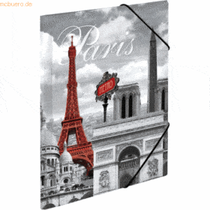 3 x HERMA Sammelmappe A4 PP 'Paris'