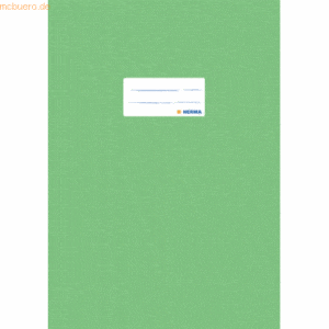 25 x HERMA Heftschoner A4 PP hellgrün gedeckt