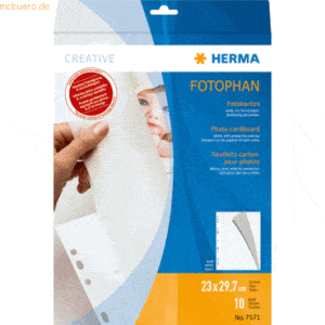 HERMA Fotokarton 230x297mm weiß VE=10 Blatt