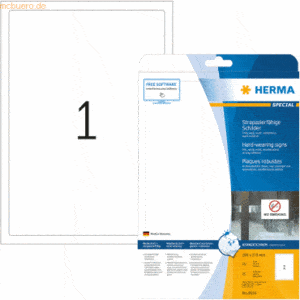 HERMA Schilder strapazierfähig Folie weiß 190x275mm Special A4 LaserCo