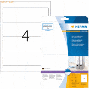 HERMA Ordneretiketten weiß 192x61mm Special A4 VE=40 Stück