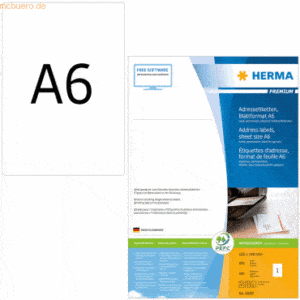 Herma Etiketten weiß 105x148mm Premium A6 VE=800 Stück