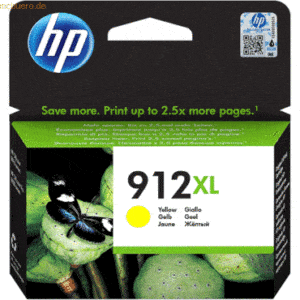 HP Tintenpatrone HP 3YL83AE 912XL yellow