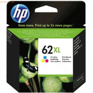 HP Tintendruckkopf HP 62XL cyan/gelb/magenta