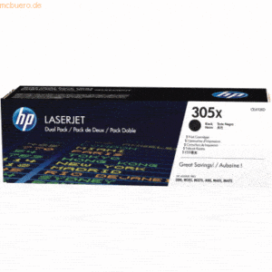 HP Toner HP Doppelpack CE410XD schwarz