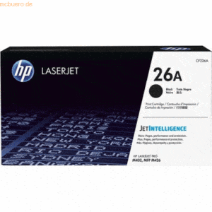 HP Toner HP 26A schwarz