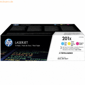 HP Toner-Kartusche HP 201XM cyan/magenta/yellow