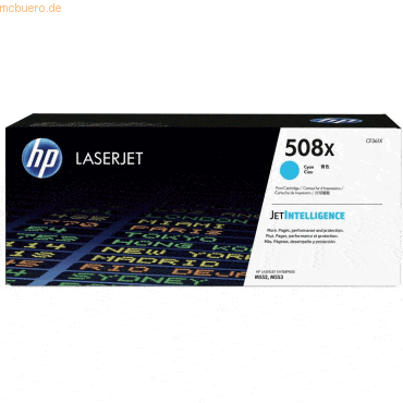HP Toner Original HP 508X cyan