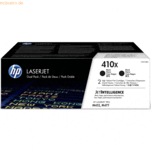 HP Toner-Kartusche HP 410X schwarz Doppelpack