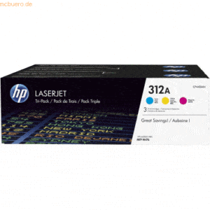 HP Toner-Kartusche HP 312A cyan/gelb/magenta