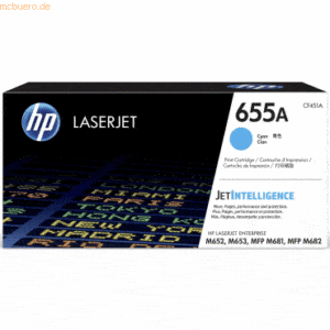 HP Toner-Kartusche HP 655A cyan