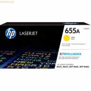 HP Toner-Kartusche HP 655A gelb