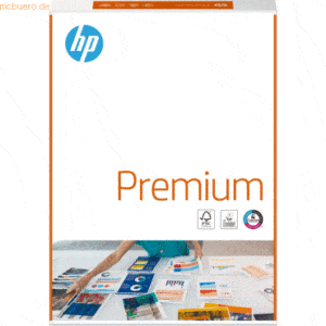 4 x HP Kopierpapier Premium CHP 854 A4 100g/qm weiß VE=500 Blatt