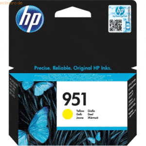 HP Tintenpatrone HP Nr. 951 CN052AE gelb