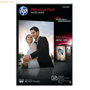HP Fotopapier Inkjet 10x15cm 300g/qm hochglänzend VE=25 Blatt
