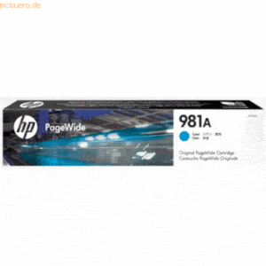 HP Tintenpatrone HP 981A cyan