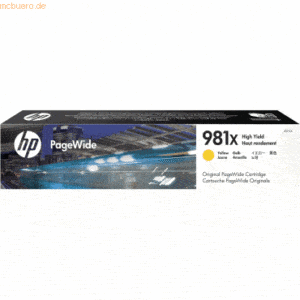 HP Tintenpatrone HP 981X gelb