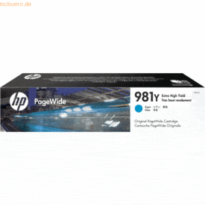 HP Tintenpatrone HP 981Y cyan