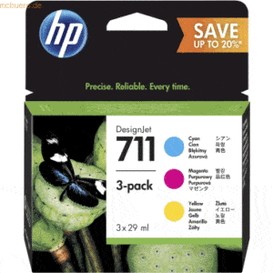 HP Tintenpatrone HP 711 gelb