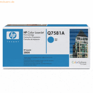 HP Toner HP Q7581A cyan