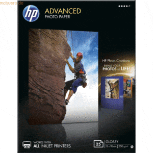 HP Fotopapier HP Q8696A 13x18cm VE=25 Blatt